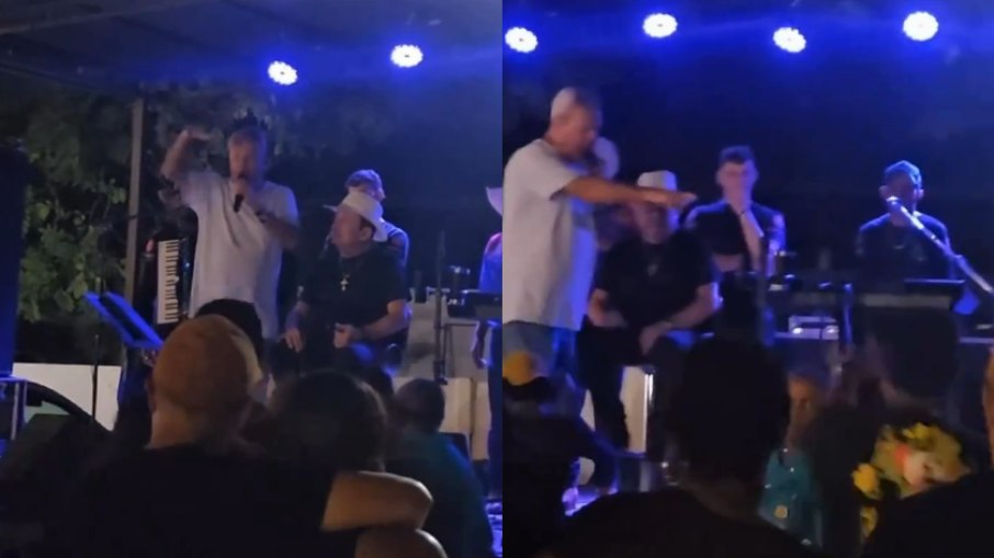 Prefeito subiu bêbado no palco durante show