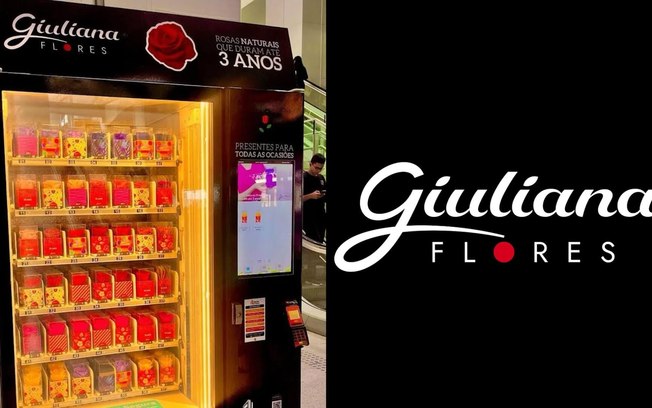 Giuliana Flores encanta São Paulo com máquinas de venda de Rosas Encantadas