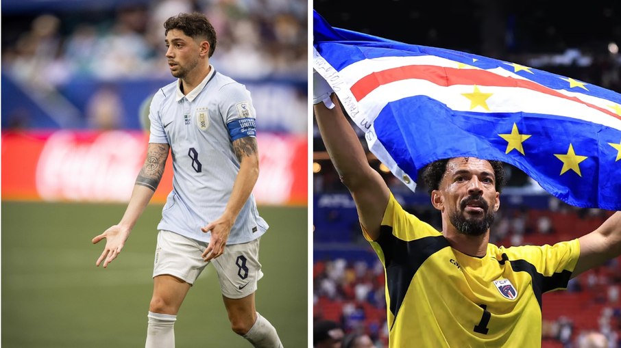 Uruguai, de Valverde, e Cabo Verde, de Vozinha, se enfrentam neste domingo (21) Uruguai, de Valverde, e Cabo Verde, de Vozinha, se enfrentam neste domingo (21)