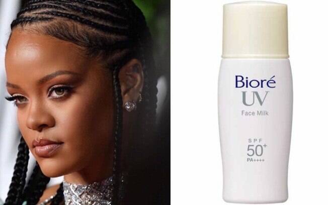 Rihanna e Bioré UV Face Milk +50fps