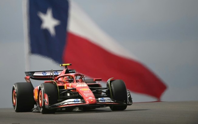 Carlos Sainz durante treino livre do GP dos EUA neste sábado, no Circuito das Américas