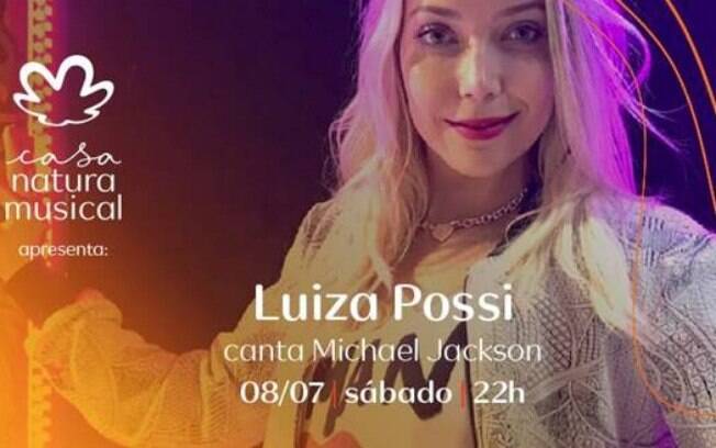 Luiza Possi interpreta Michael Jackson em show na Casa Natura Musical