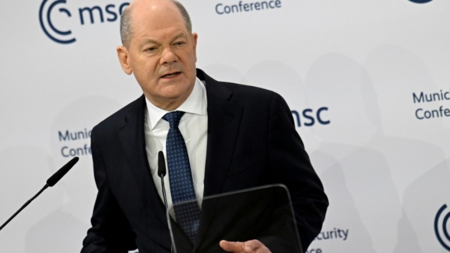 O chanceler alemão, Olaf Scholz O chanceler alemão, Olaf Scholz