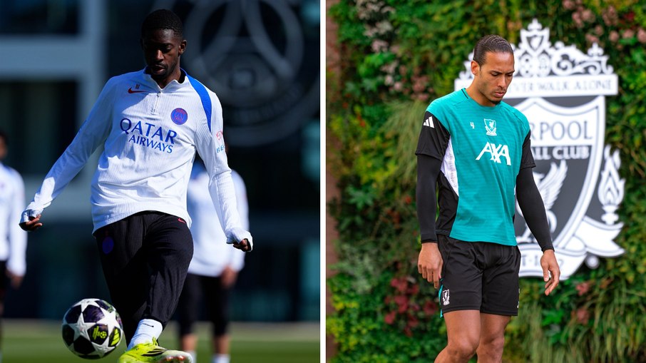 Dembelé e Van Dijk se enfrentam em PSG x Liverpool nas quartas da Champions