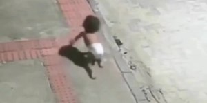 VÍDEO: bebê engatinha sozinho em rua de Vila Velha (ES)