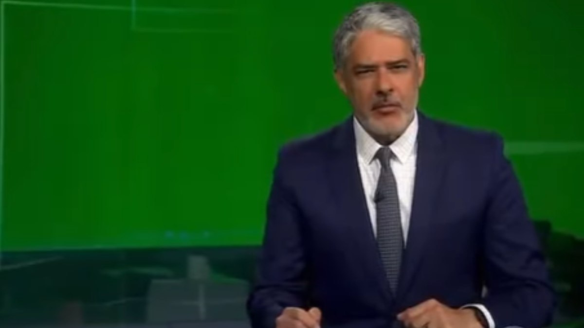 William Bonner no 'Jornal Nacional' William Bonner no 'Jornal Nacional'