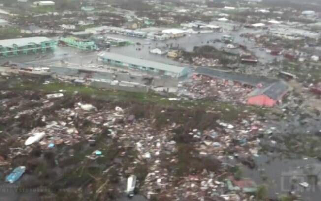 Imagens aéreas mostram destruição das Bahamas após passagem do furacão Dorian