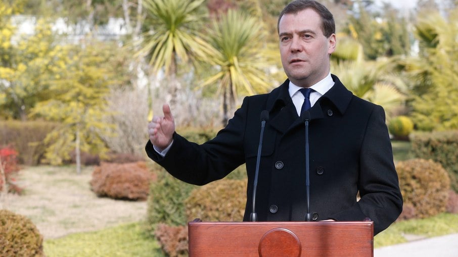 O vice-presidente do Conselho de Segurança da Rússia, Dmitri Medvedev