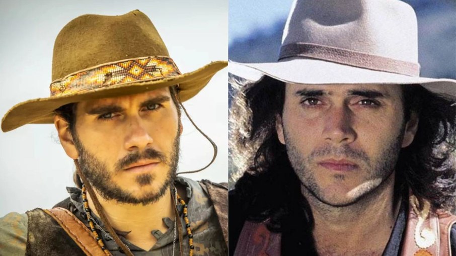 Gabriel e Almir Sater interpretaram mesmo papel nas duas versões de 'Pantanal'
