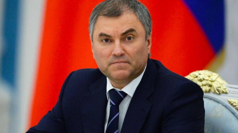 Vyacheslav Volodin, presidente da Duma, o Parlamento baixo da Rússia