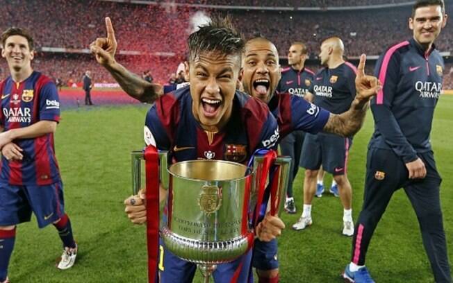 Neymar já conquistou a Copa do Rei duas vezes com o Barcelona, que tenta salvar temporada junto com PSG, Dortmund e Arsenal com disputa das Copas