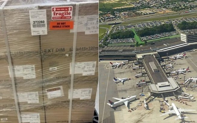 Carga é roubada de aeroporto e aparece à venda na internet - Foto