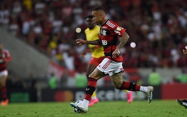 Cebolinha soma até agora sete gols e 13 assistências em 83 partidas pelo Flamengo 
