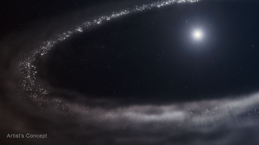Telescópio da NASA detecta neve espacial inédita Telescópio da NASA detecta neve espacial inédita