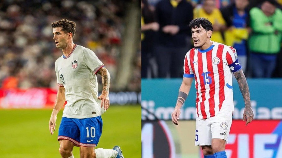 Pulisic e Gustavo Gómez fazem embate em Estados Unidos e Paraguai