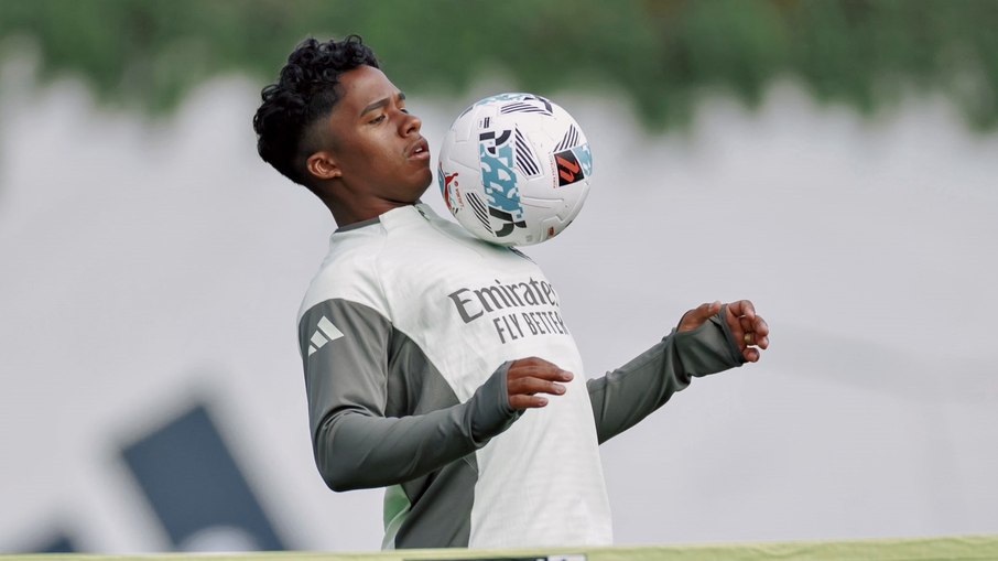 Endrick se recuperou de lesão, mas ainda não ganhou minutos na temporada atual