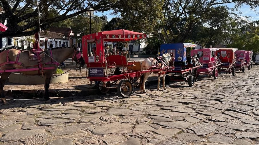 Charrete por tração em Tiradentes (MG)