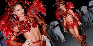 VÍDEO: Virginia tropeça e quase cai em ensaio da Grande Rio