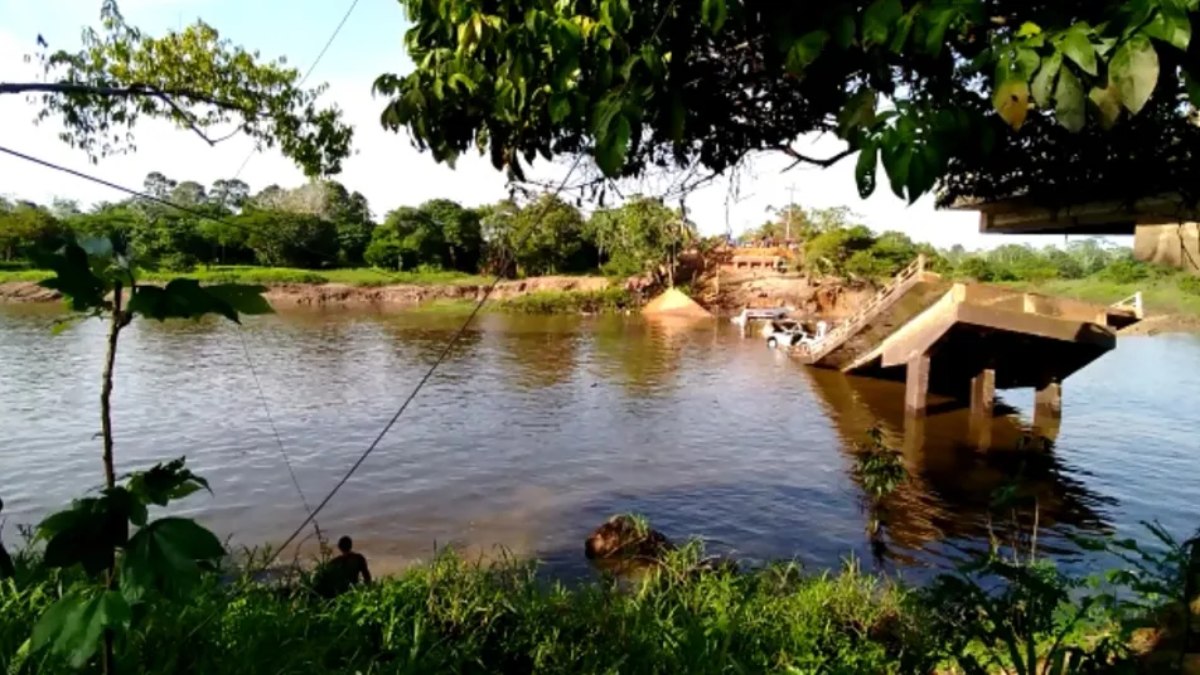 Imagem mostra ponte no Amazonas 