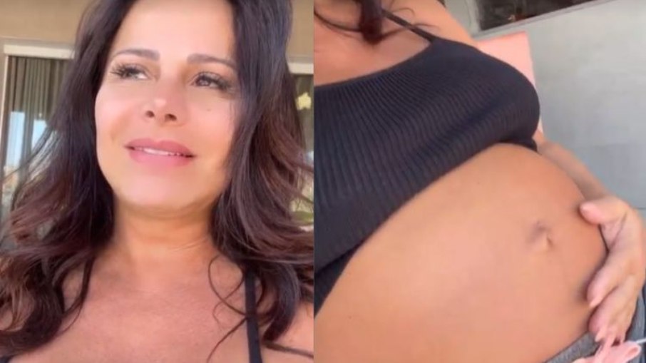 Viviane Araújo está grávida de 35 semanas