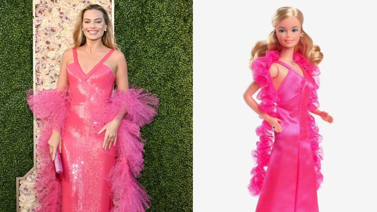 Margot Robbie homenageia Barbie dos anos 70