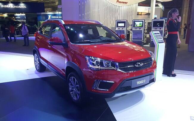 Chery Tiggo 2 foi mostrado pela primeira vez no Brasil no Salão do Automóvel, em novembro último