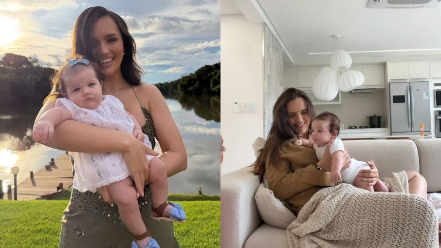 Rafa Kalimann ao lado de sua filha