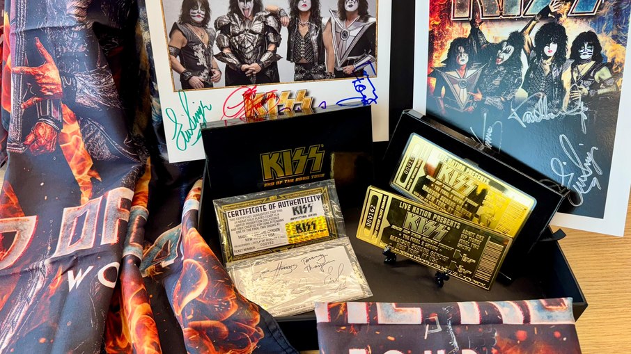 KISS envia itens exclusivos para leilão beneficente