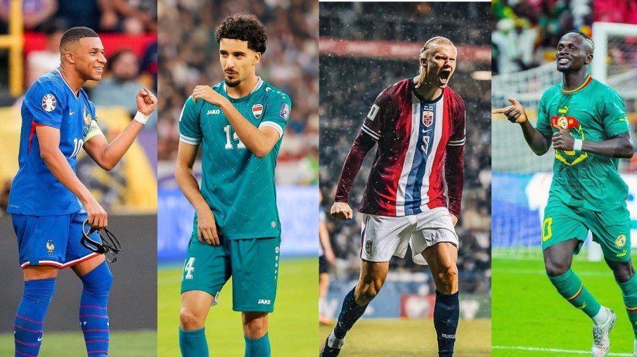 Mbappé, Iqbal, Haaland e Mané são os destaques das seleções do Grupo I da Copa do Mundo