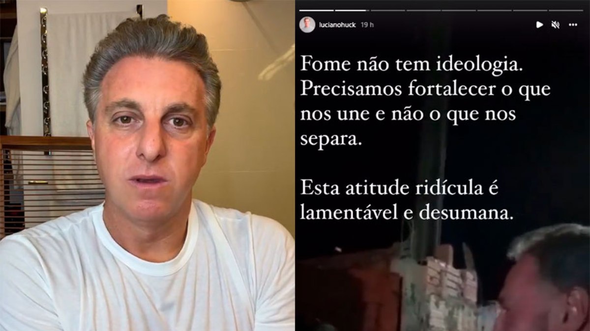 Luciano Huck ficou revoltado com a atitude de bolsonarista