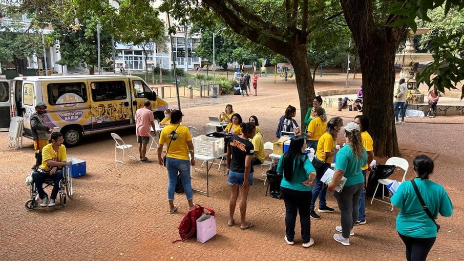 Ação aconteceu no Largo do Pará.