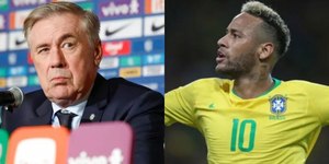 Ancelotti dá fora em jornalista em resposta sobre lesão de Neymar