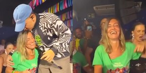 João Gomes para show e aplaude Tatiana Sampaio: "Celebridade"