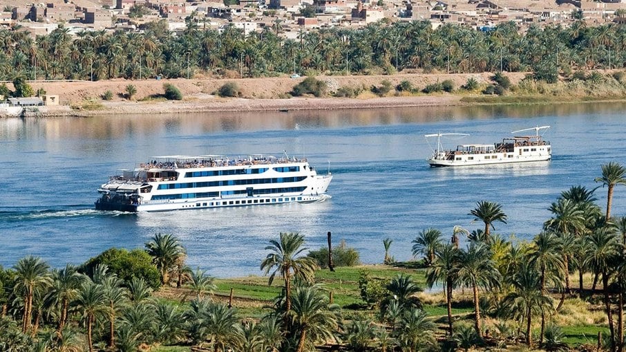 O cruzeiro no Rio Nilo possibilita chegar a outros pontos turísticos 
