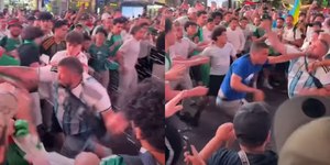 Torcedores de Argentina e Argélia brigam em plena Times Square