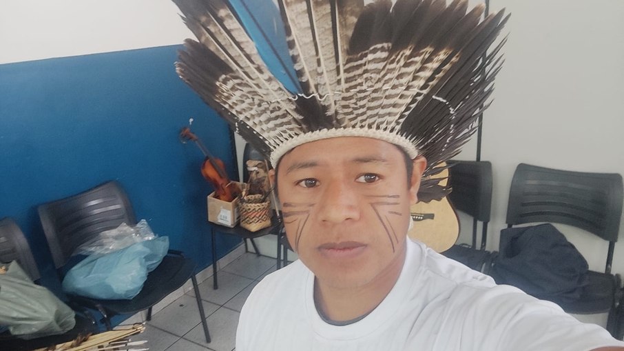 Líder indígena Guarani Elson Silva Mirim