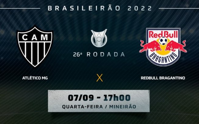 Atlético-MG x Red Bull Bragantino: onde assistir, prováveis times e desfalques de duelo pelo Brasileirão