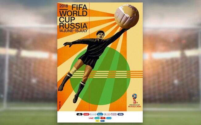 Pôster oficial da Copa do Mundo de 2018, na Rússia