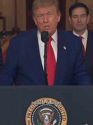 Trump após os ataques ao Irã