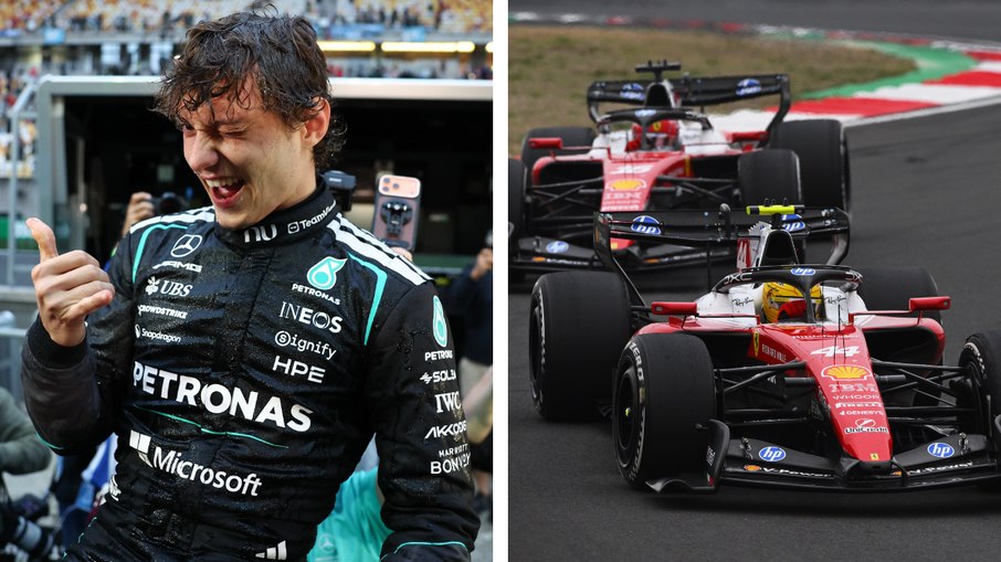 Kimi Antonelli venceu o GP da China, enquanto Hamilton ficou em 3º