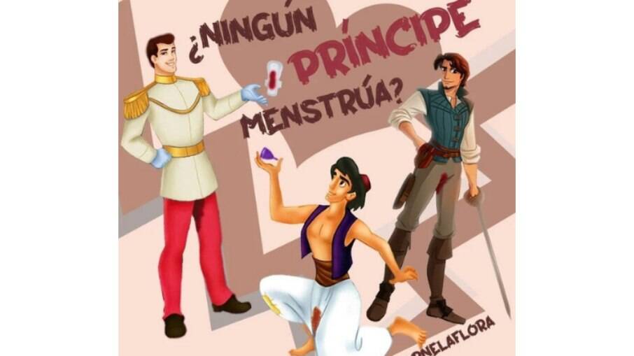 Editora argentina pergunta: Nenhum príncipe menstrua?