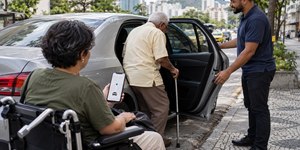 Uber lança função que facilita embarque de idosos e PCDs