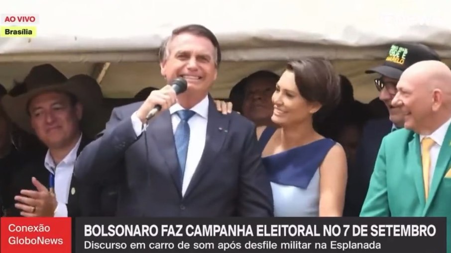 Jair Bolsonaro no evento de 7 de Setembro em Brasília