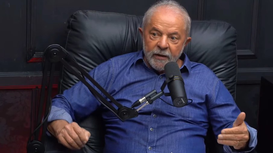 Ex-presidente Luiz Inácio Lula da Silva (PT) durante participação no podcast DL Show