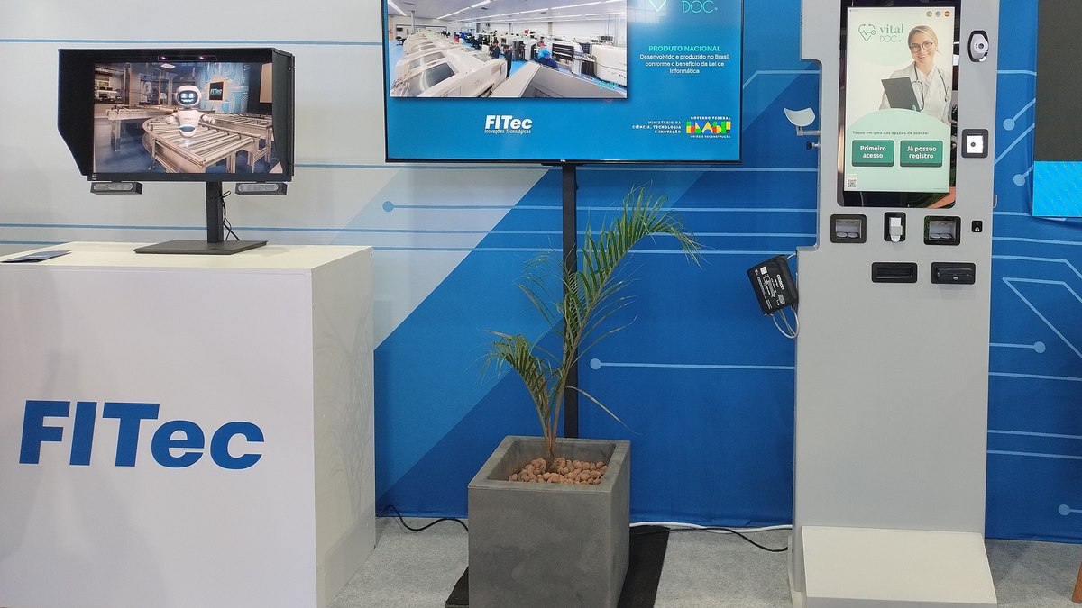 Totem automatiza a medição de sinais vitais e a coleta de dados clínicos, acelerando o atendimento em hospitais e unidades de saúde Totem automatiza a medição de sinais vitais e a coleta de dados clínicos, acelerando o atendimento em hospitais e unidades de saúde