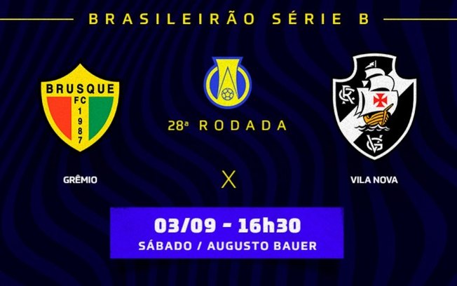 Brusque x Vasco: prováveis times, desfalques e onde assistir ao jogo da Série B do Campeonato Brasileiro