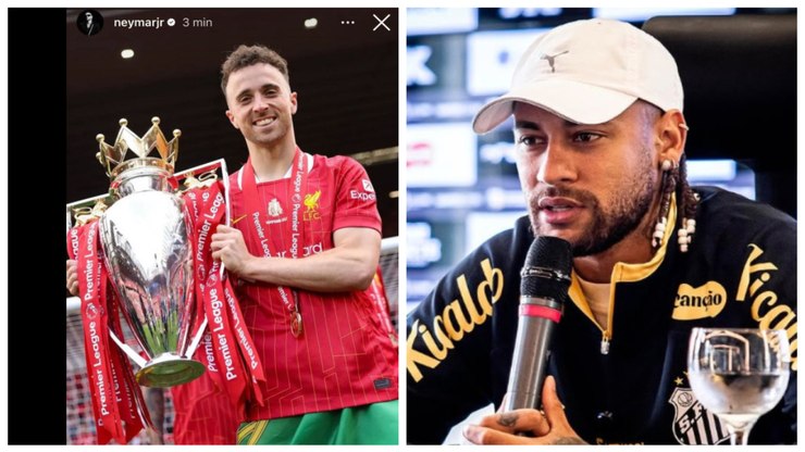 Neymar presta solidariedade a Diogo Jota: 
