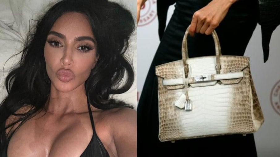 Kim Kardashian passeia com 'bolsa mais cara do mundo'; saiba o valor!