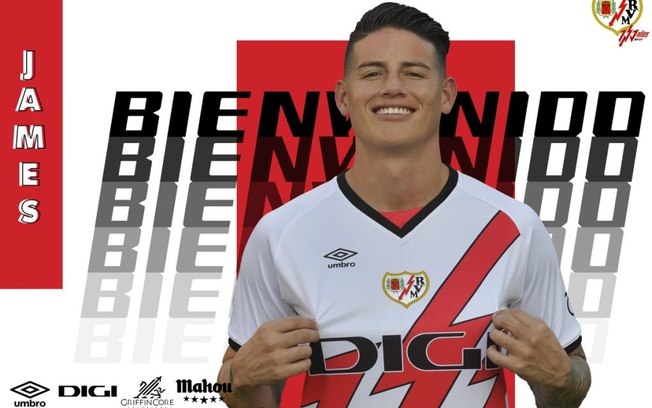 James Rodríguez volta ao futebol europeu, e é anunciado pelo Rayo Vallecano