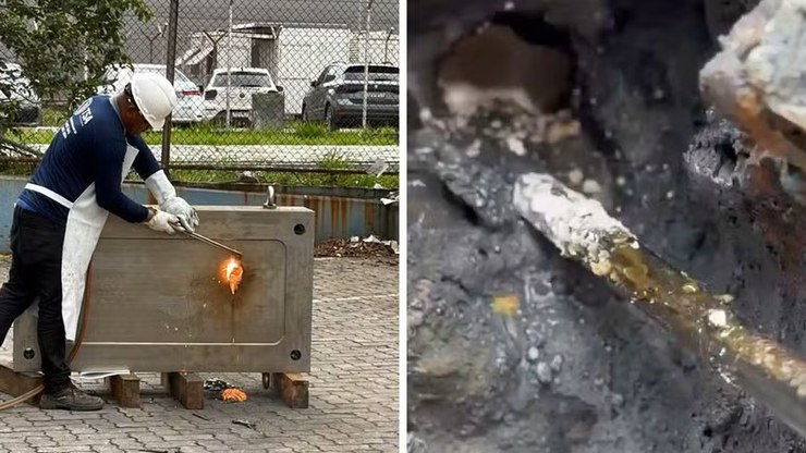 Cocaína é achada dentro de molde de 7,5 toneladas em Viracopos